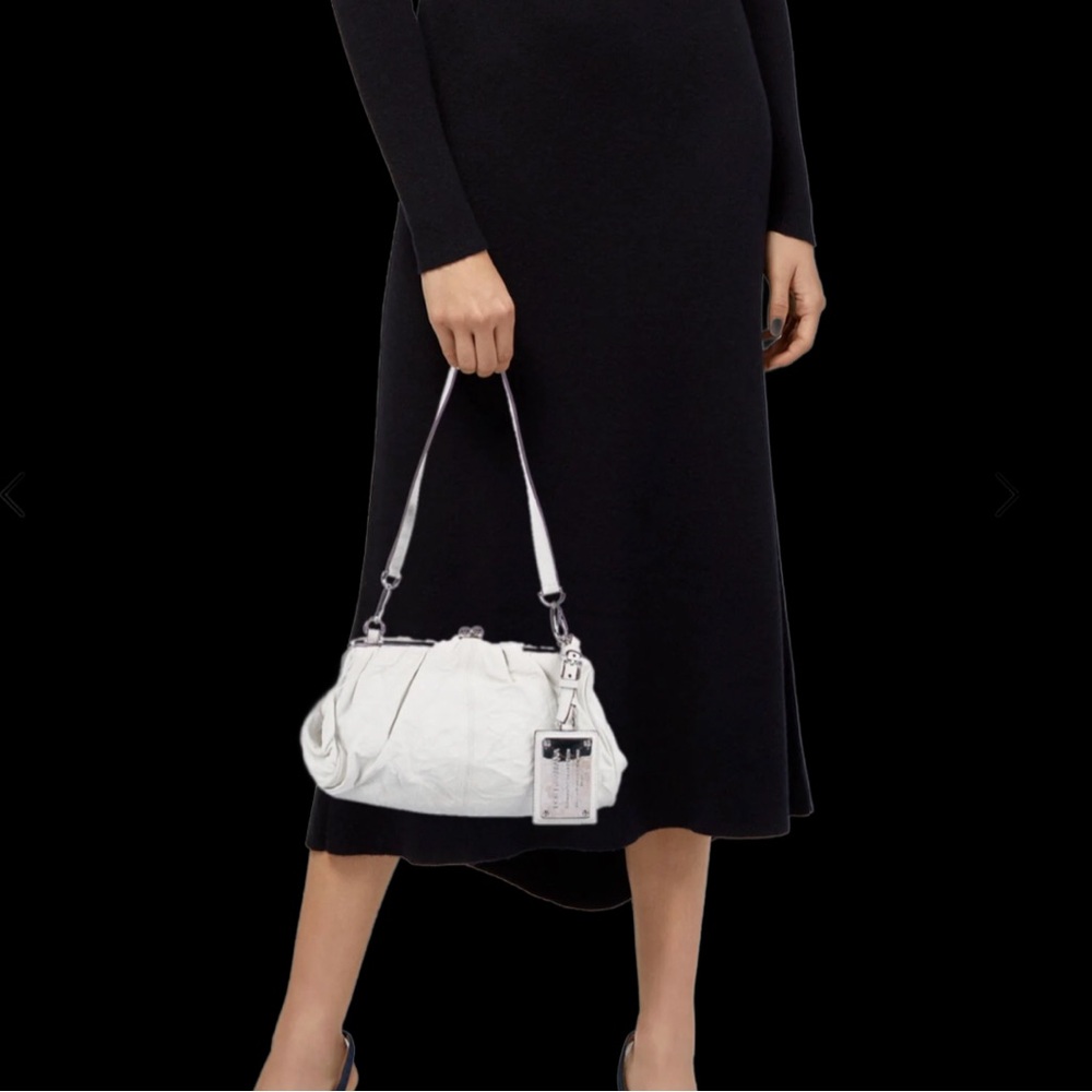 Dolce & Gabbana Miss Curly Cream “Wrinkled” Leather Shoulder Bag - Picture 11 of 11